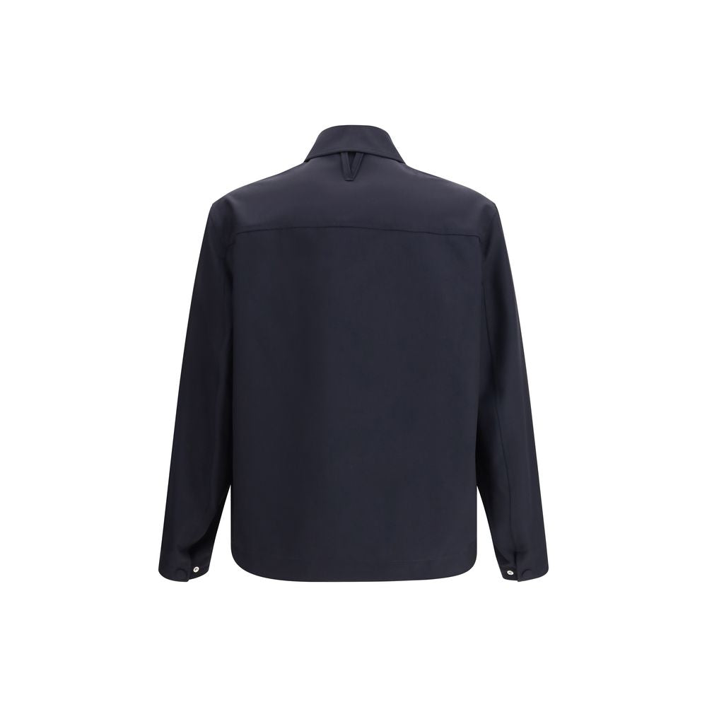 Valstar Blue Wool Oves Aries Full-Length Men's Jacket