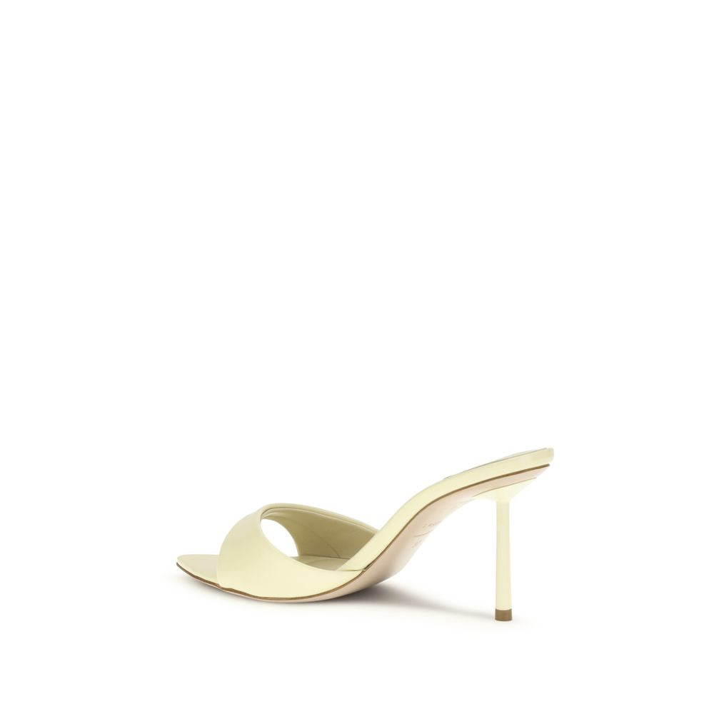 LE SILLA Bicolor Calf Leather Bos Taurus Stiletto Heel Women's Sandals