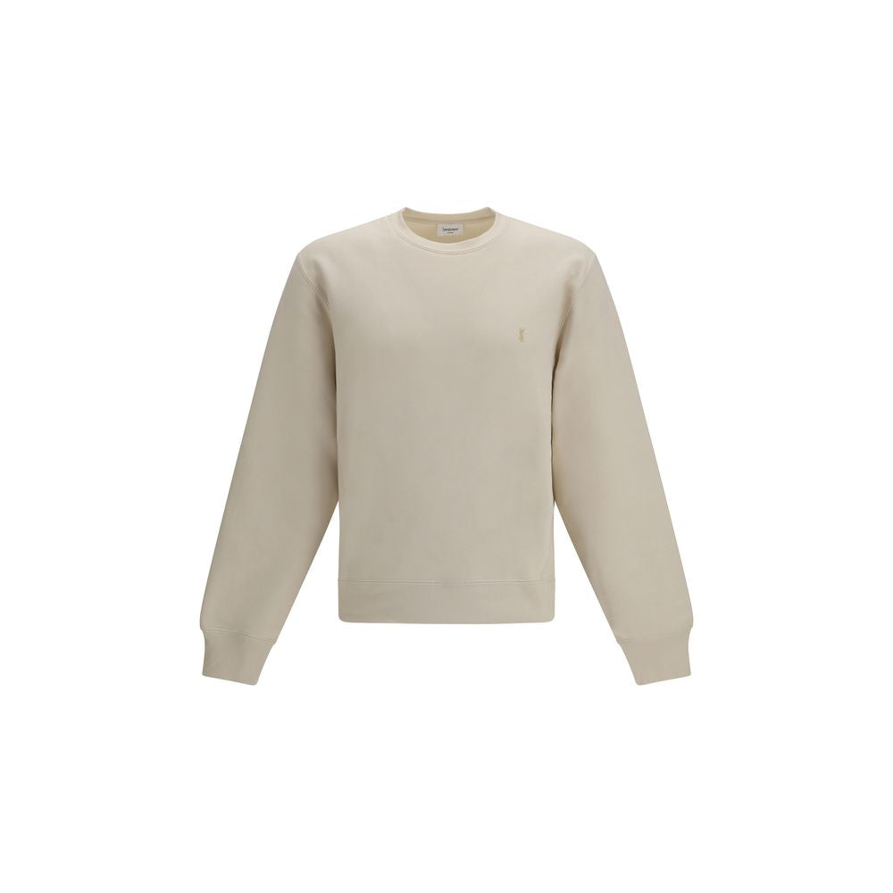 Saint Laurent Beige Cotton Men's Sweatshirt