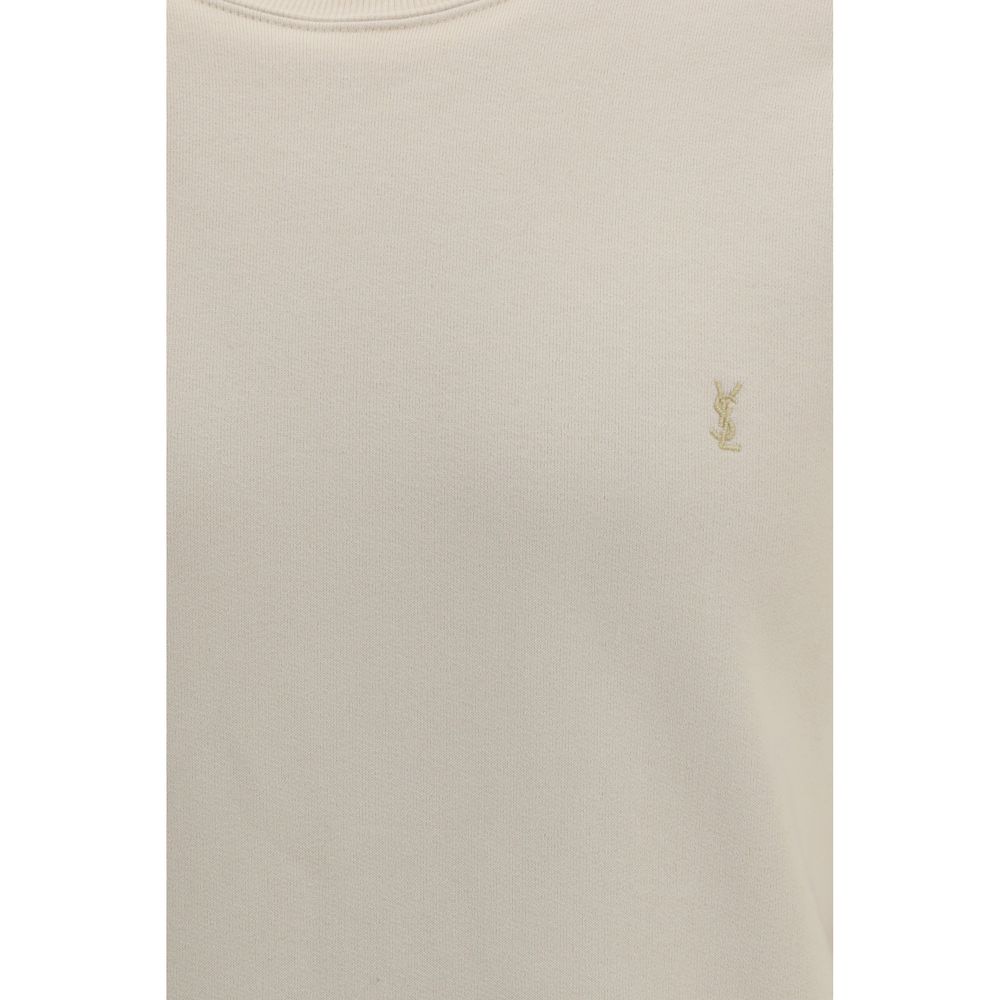 Saint Laurent Beige Cotton Men's Sweatshirt