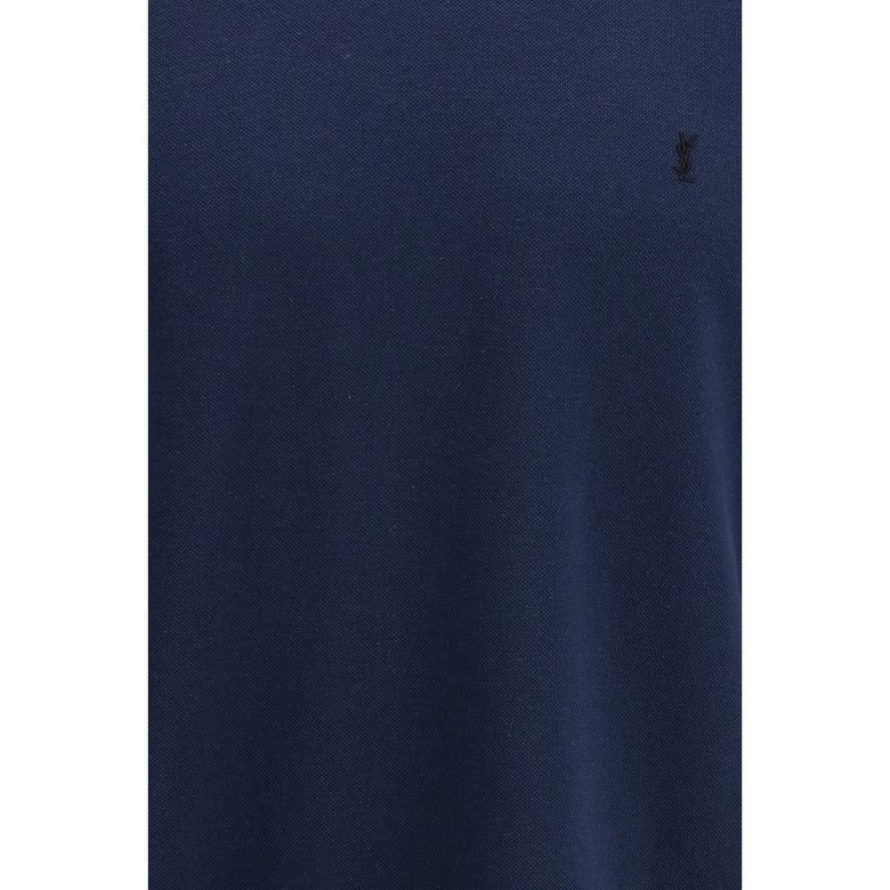Saint Laurent Blue Cotton Men's T-Shirt