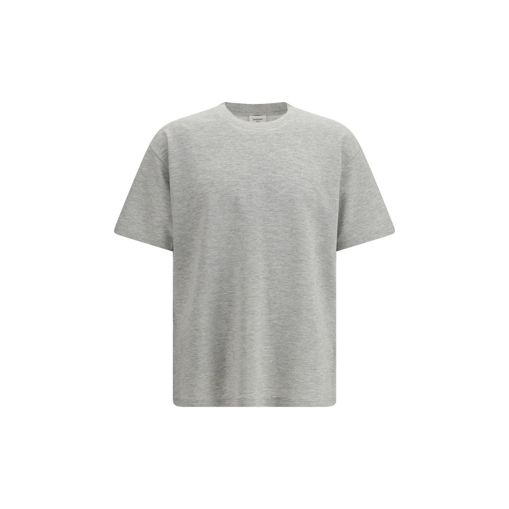 Saint Laurent Gray Cotton Men's T-Shirt
