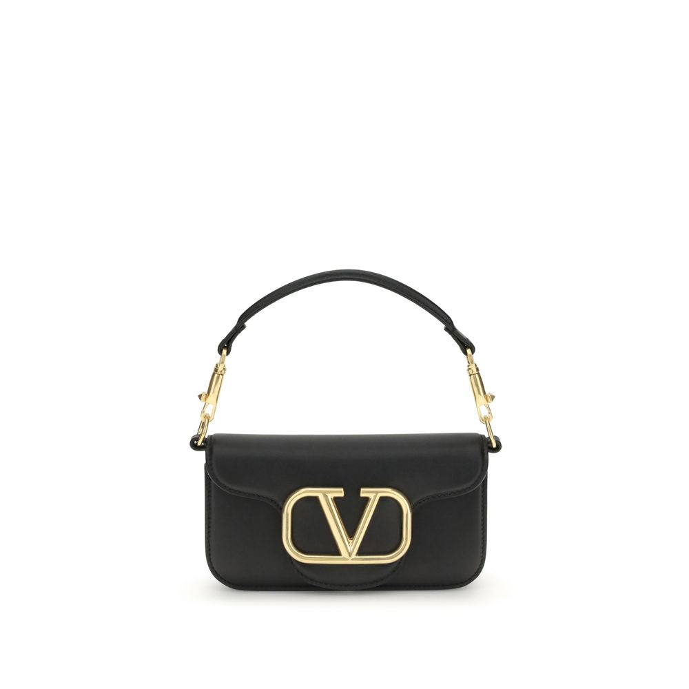 Valentino Garavani Black Calf Leather Bos Taurus Shoulder Women's Bag