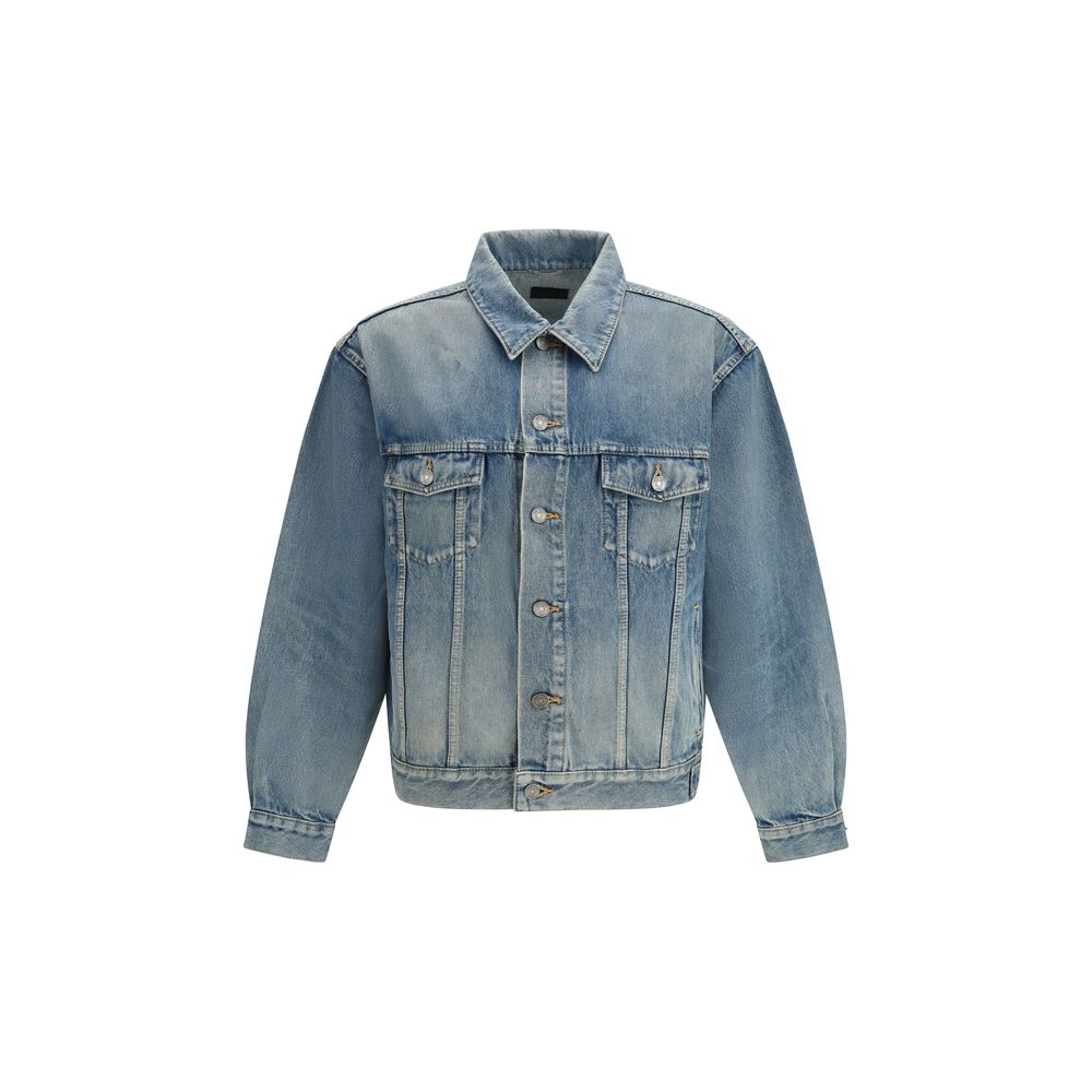 Saint Laurent Blue Cotton Denim Men's Jacket