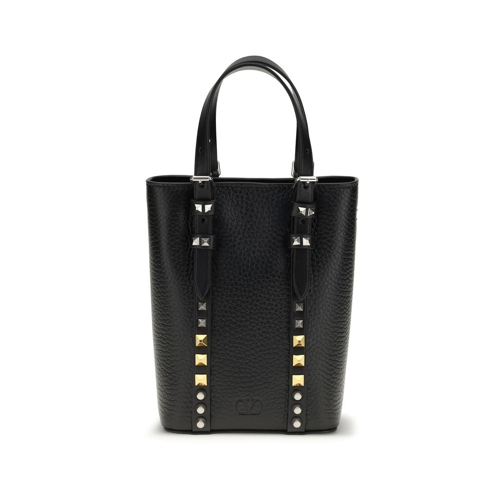 Valentino Garavani Black Calf Leather Bos Taurus Other Men's Accessories