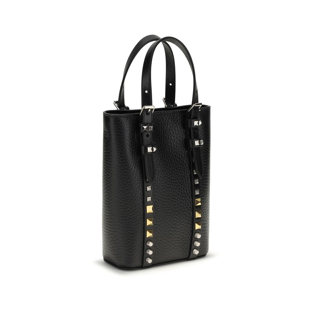 Valentino Garavani Black Calf Leather Bos Taurus Other Men's Accessories