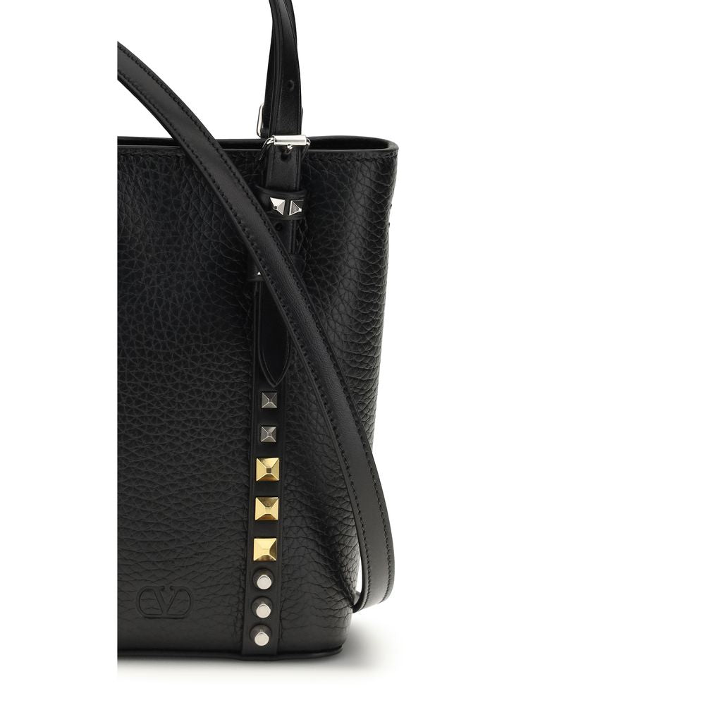 Valentino Garavani Black Calf Leather Bos Taurus Other Men's Accessories