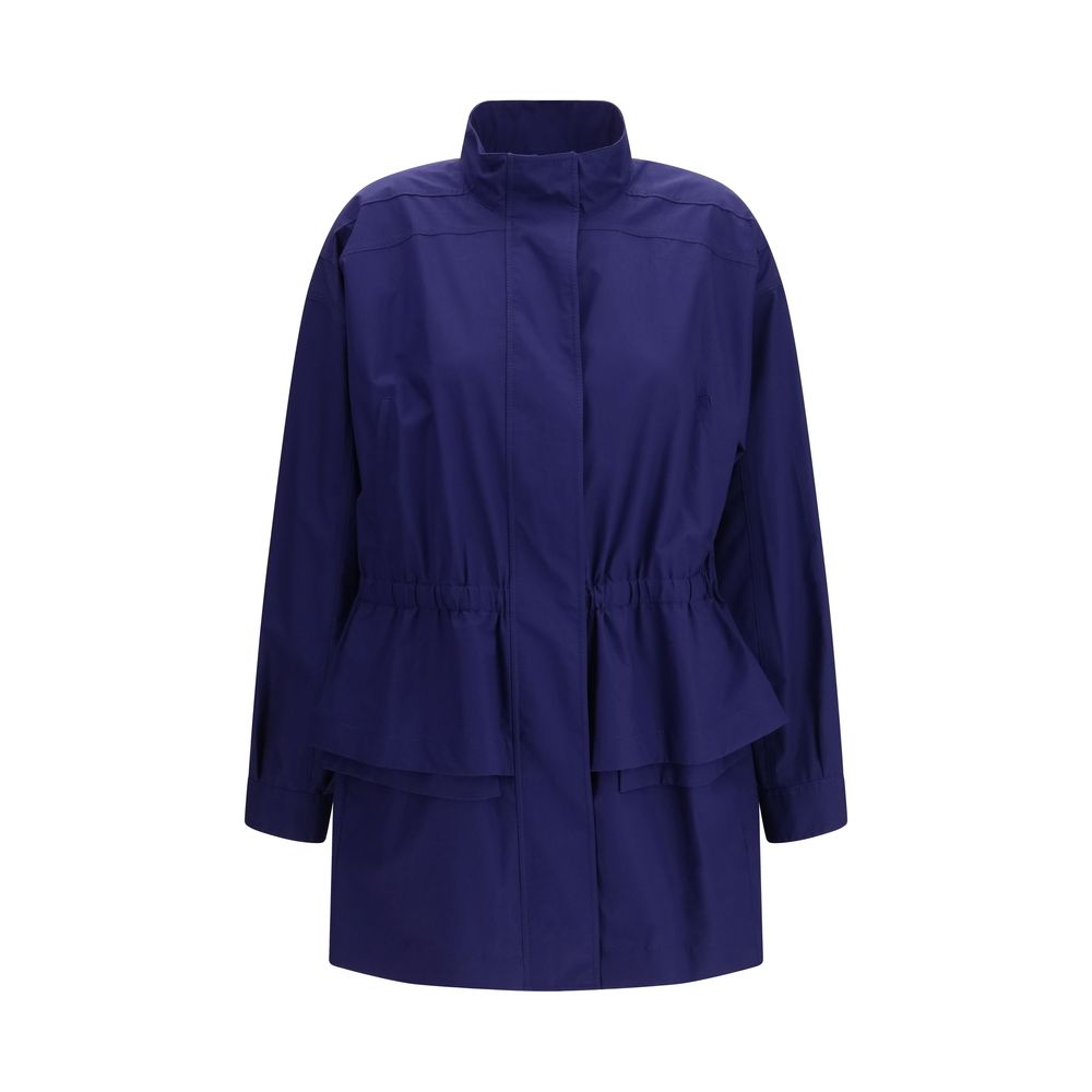 Fendi Blue Cotton Women's Parka