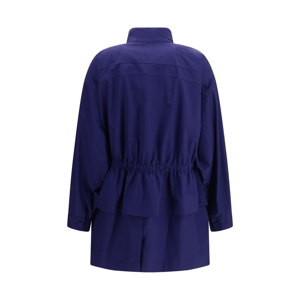 Fendi Blue Cotton Women's Parka