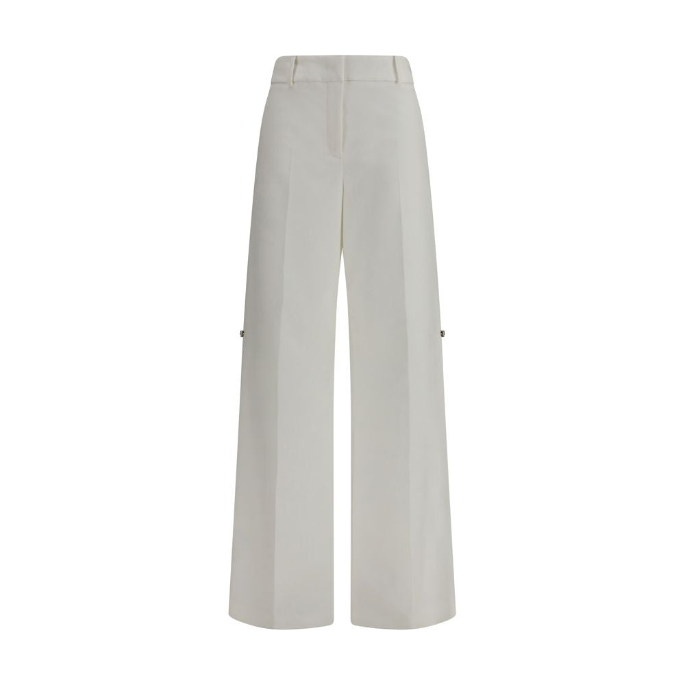 Fendi White Cotton Women's Pants