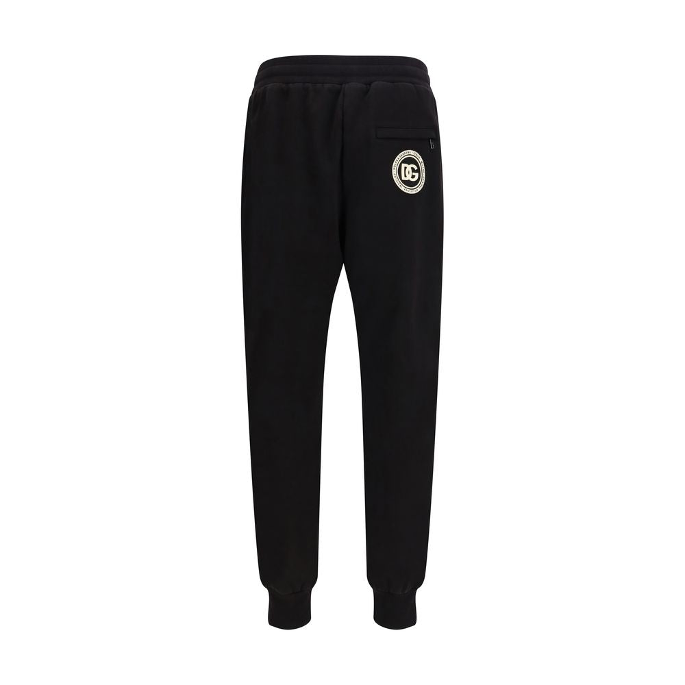 Dolce & Gabbana Black Cotton Casual Men's Pants