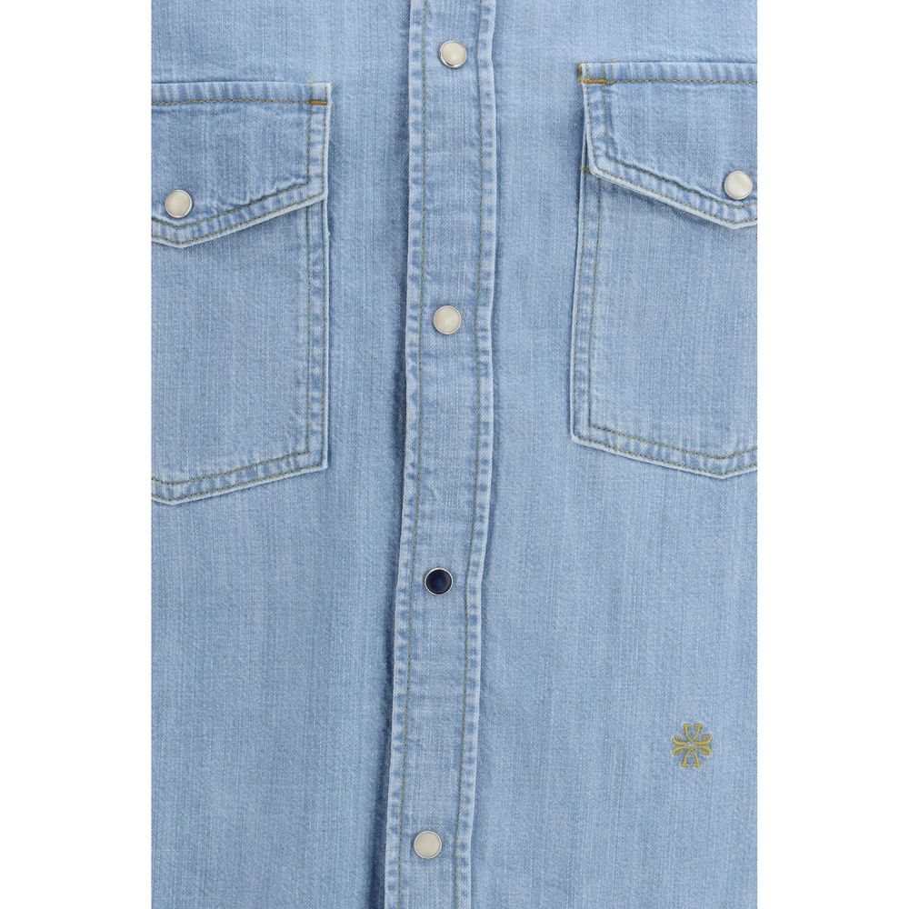 Jacob Cohen Blue Denim Men's Shirt