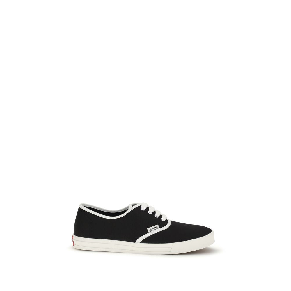 Prada Black Cotton Athletic Men's Sneakers