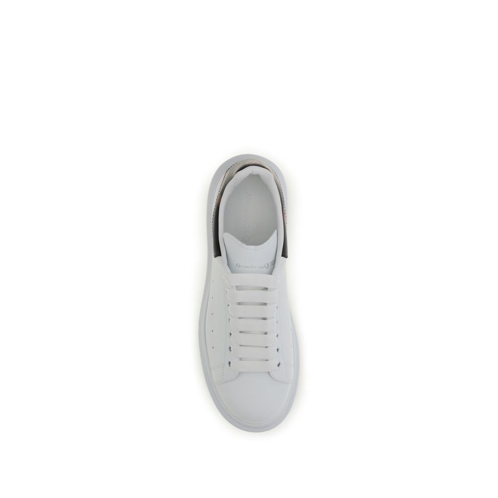 Alexander McQueen White Calf Leather Bos Taurus Low Top Men's Sneakers