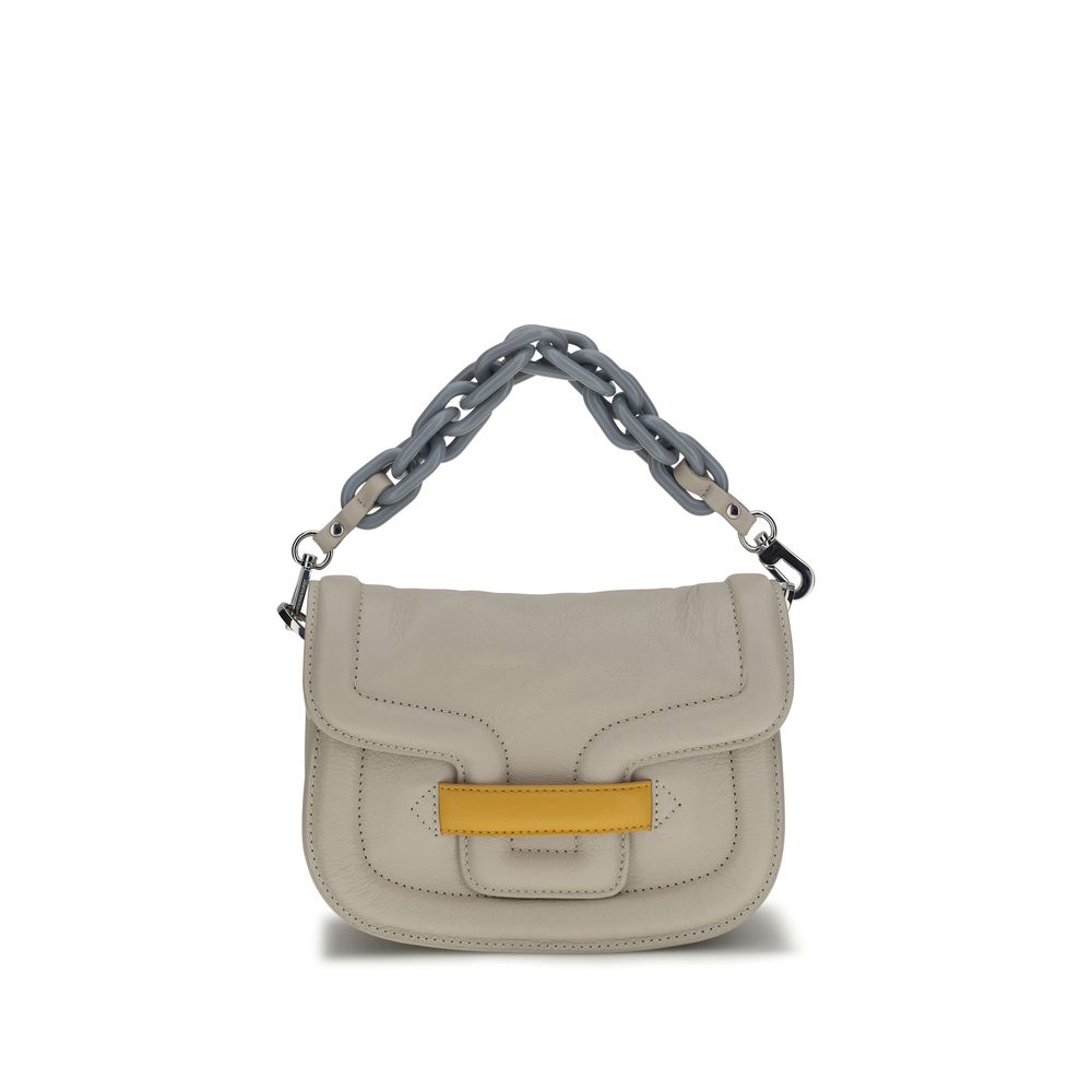 Pierre Hardy Gray Lamb Ovis Aries Aries Shoulder Women's Bag