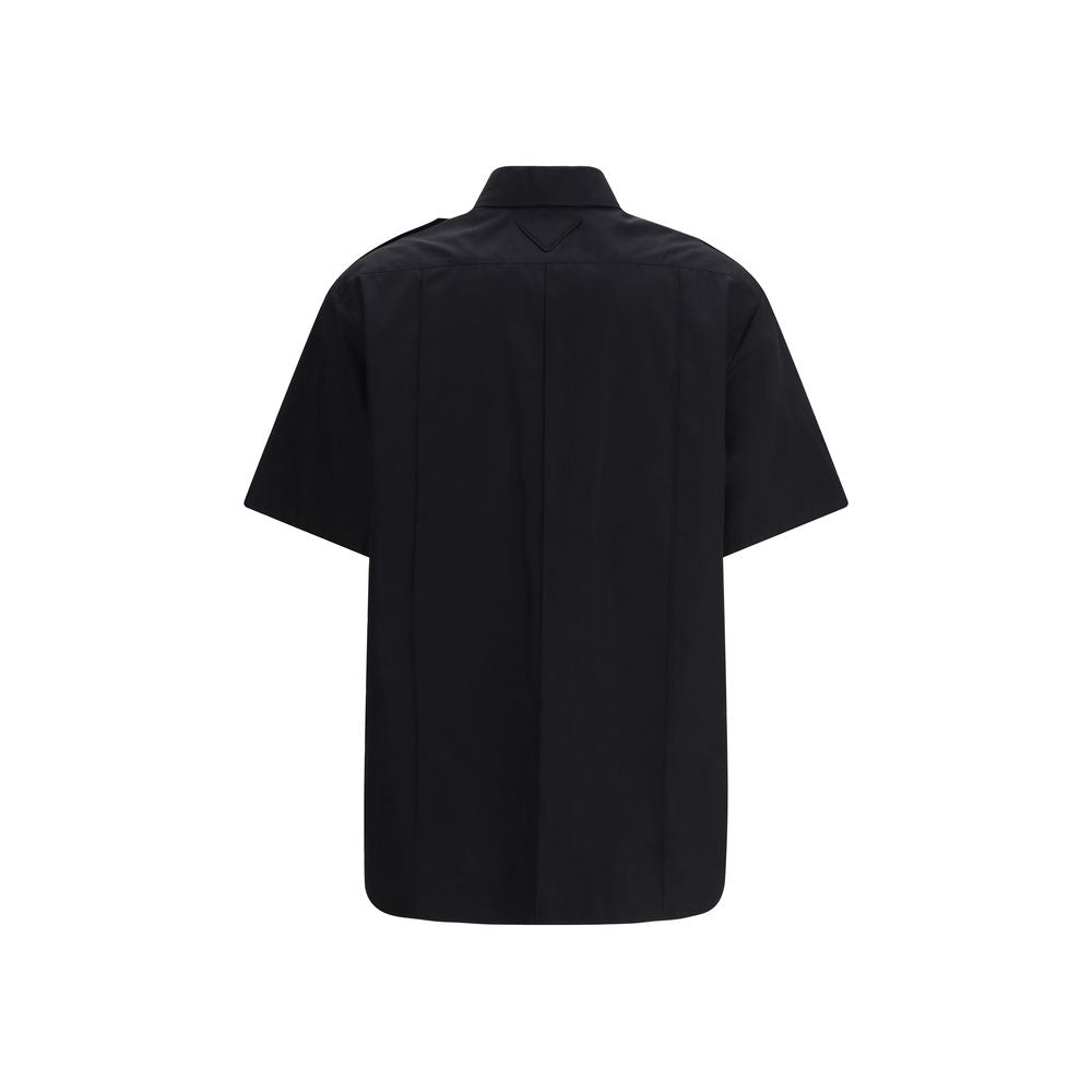 Prada Black Cotton Shortsleeve Women's Shirt