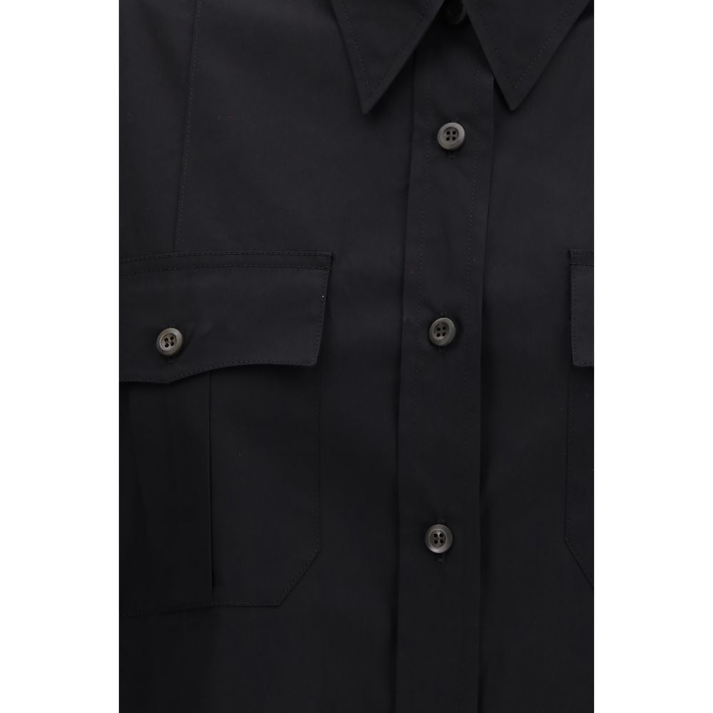 Prada Black Cotton Shortsleeve Women's Shirt