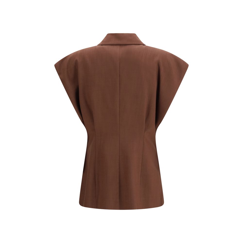 PINKO Brown Viscose Women's Jacket