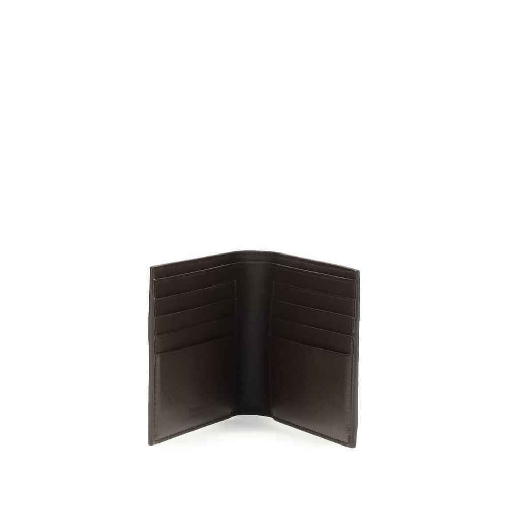 Ferragamo Brown Calf Leather Bos Taurus Men's Wallet