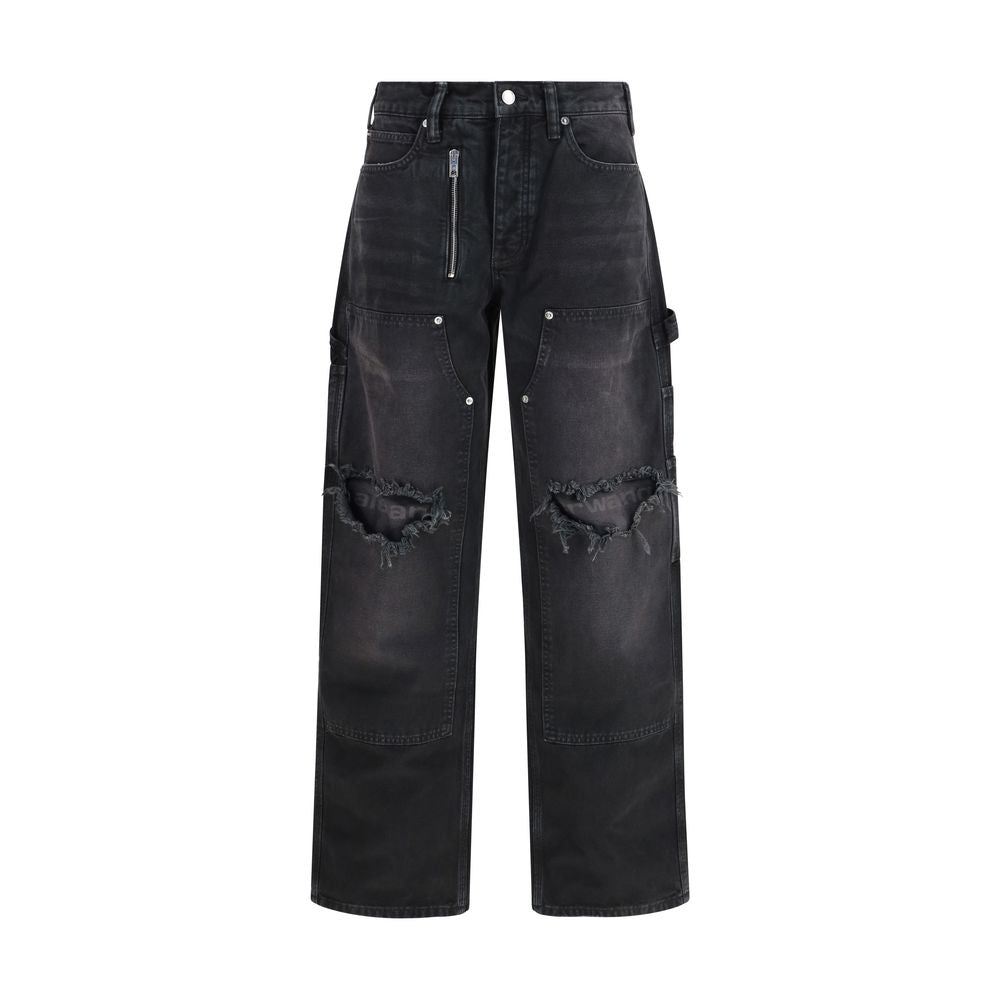 Alexander Wang Black Cotton Cargo Women's Pants