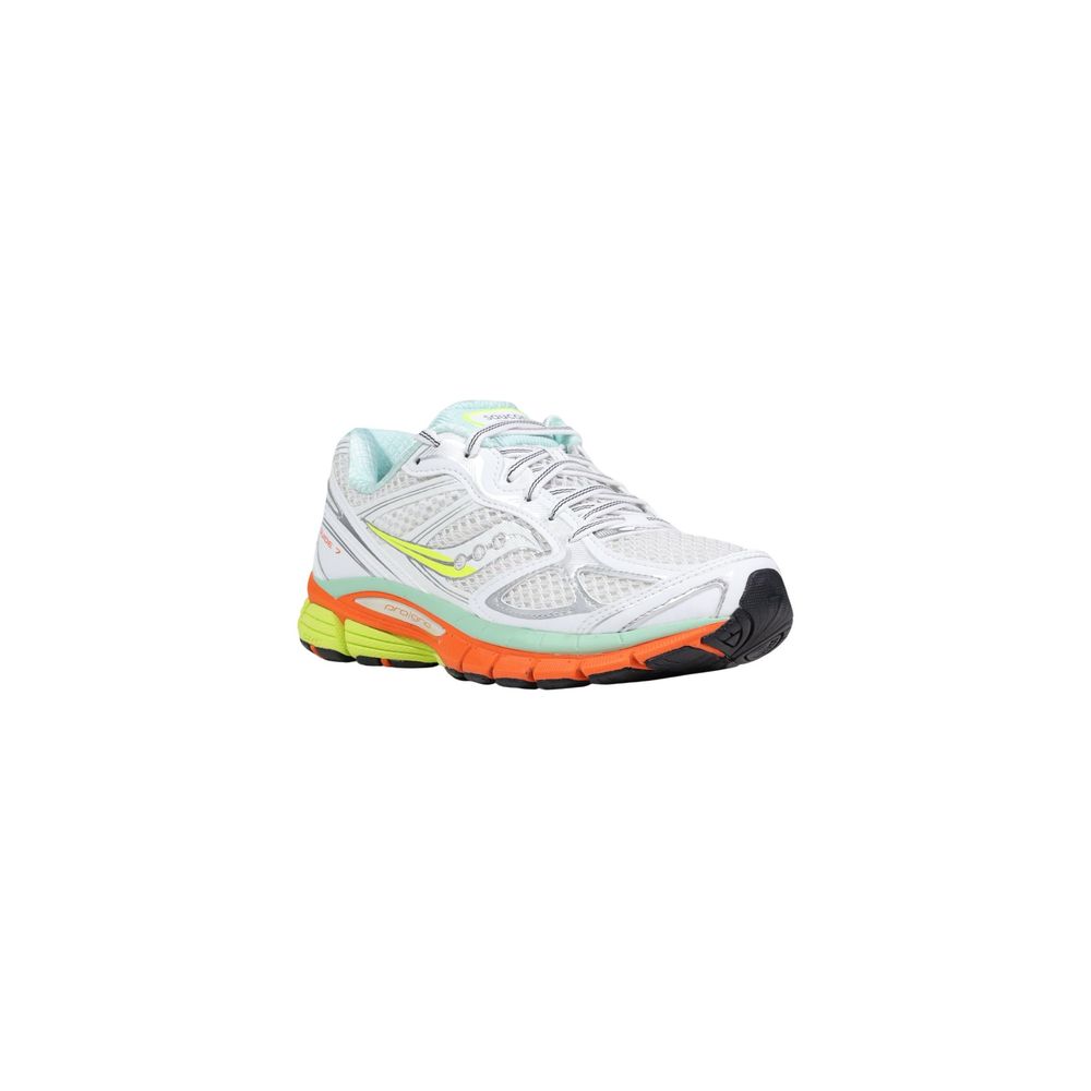 Saucony White Textile Athletic Women's Sneakers
