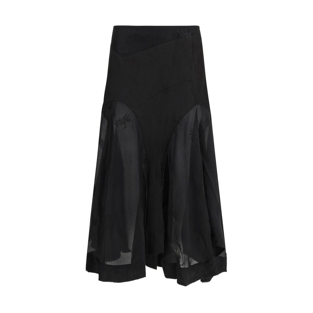 Our Legacy Black Lyocell Long Women's Skirt