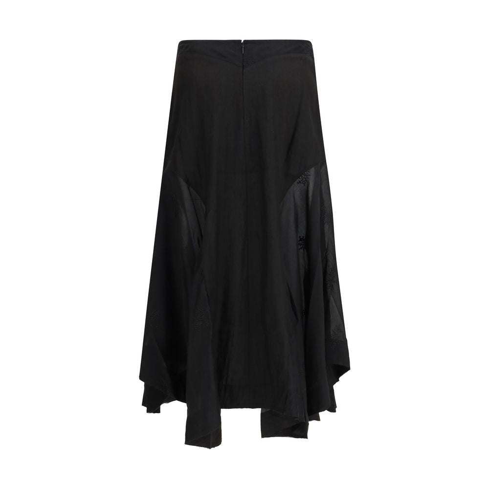 Our Legacy Black Lyocell Long Women's Skirt