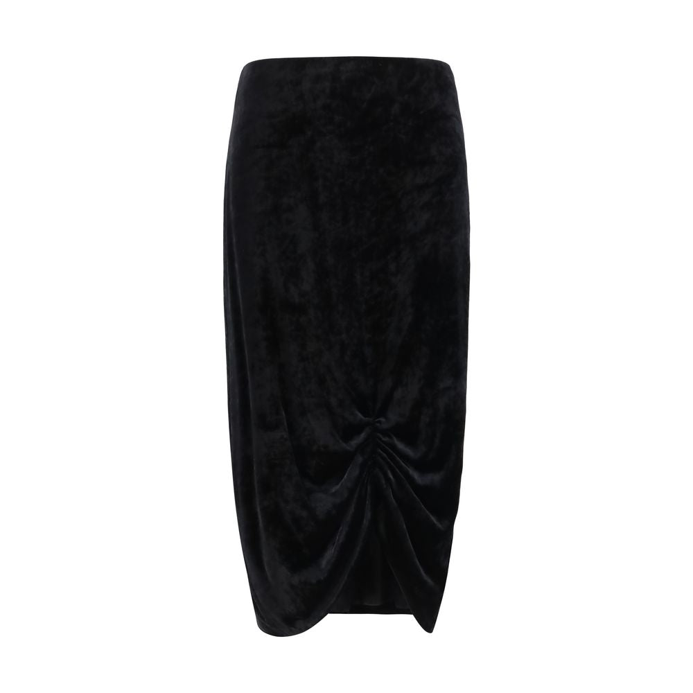 Valentino Black Viscose Long Women's Skirt