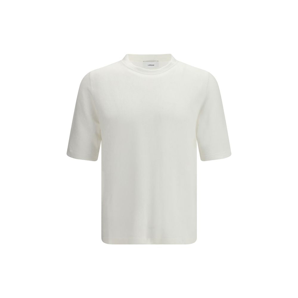 Lardini White Linen Men's T-Shirt