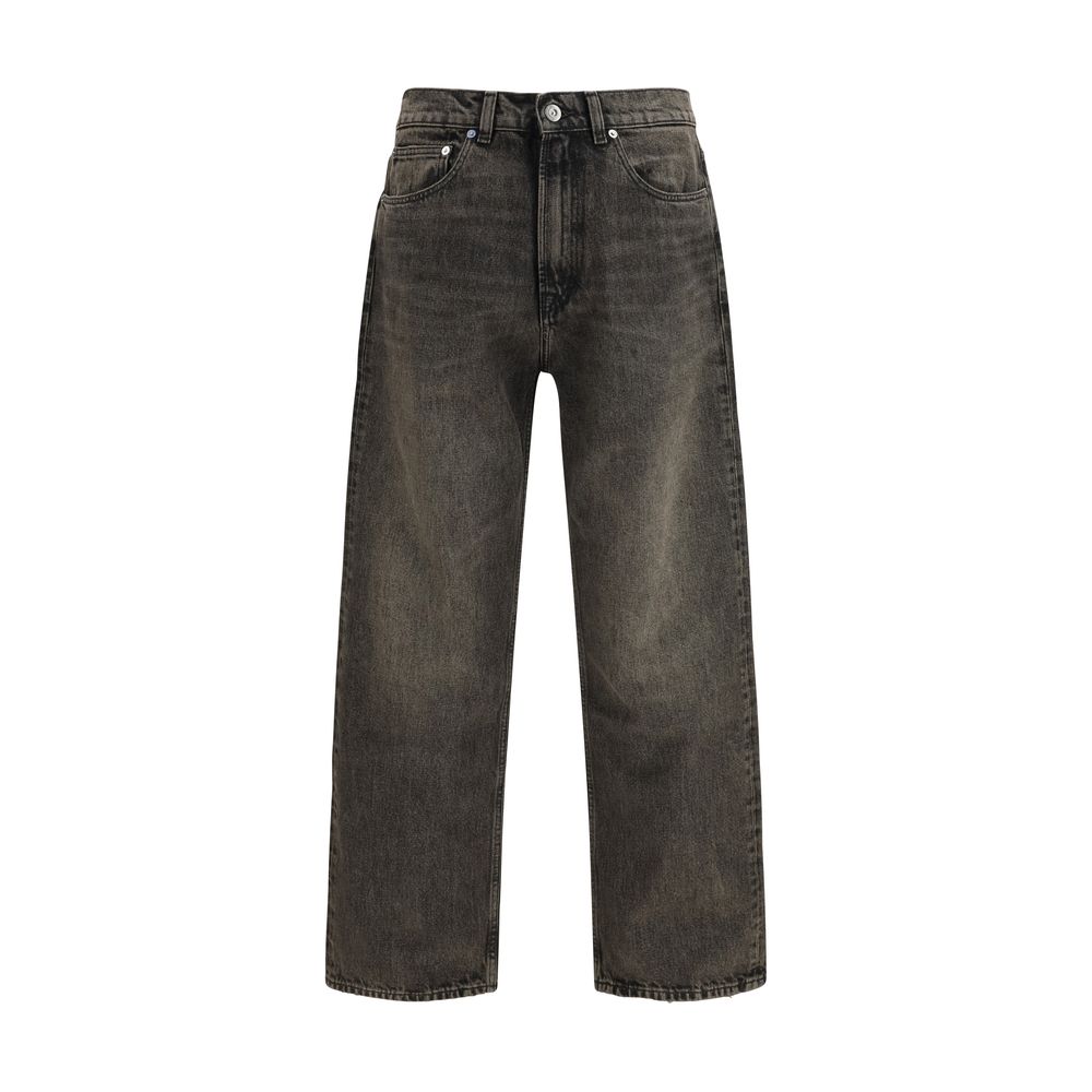 Our Legacy Black Cotton Relaxed Fit Men's Jeans