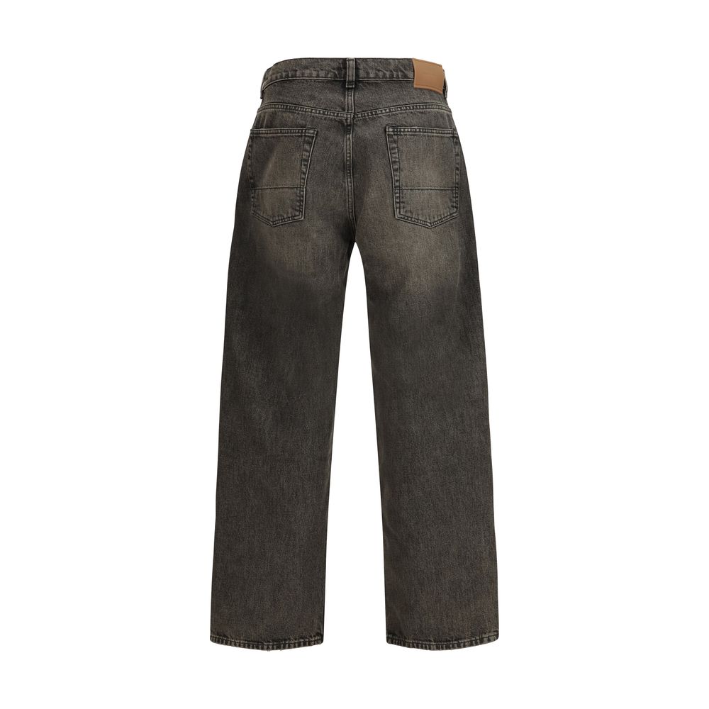 Our Legacy Black Cotton Relaxed Fit Men's Jeans