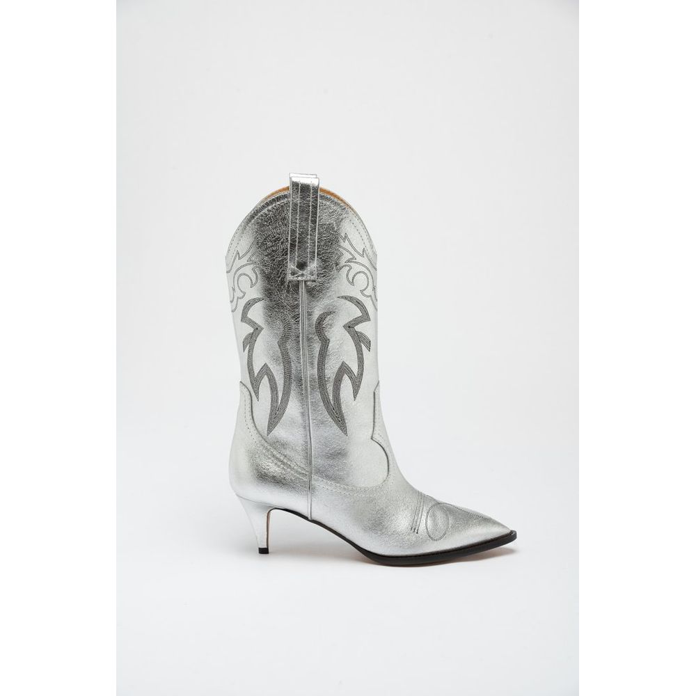 Moschino Multicolor Viscose High Heel Women's Boots