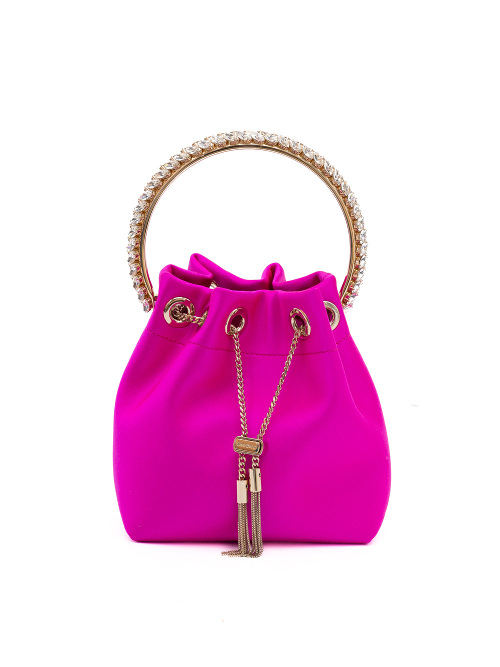 Jimmy Choo Fuchsia Bon Bon Satin Women's Bucket