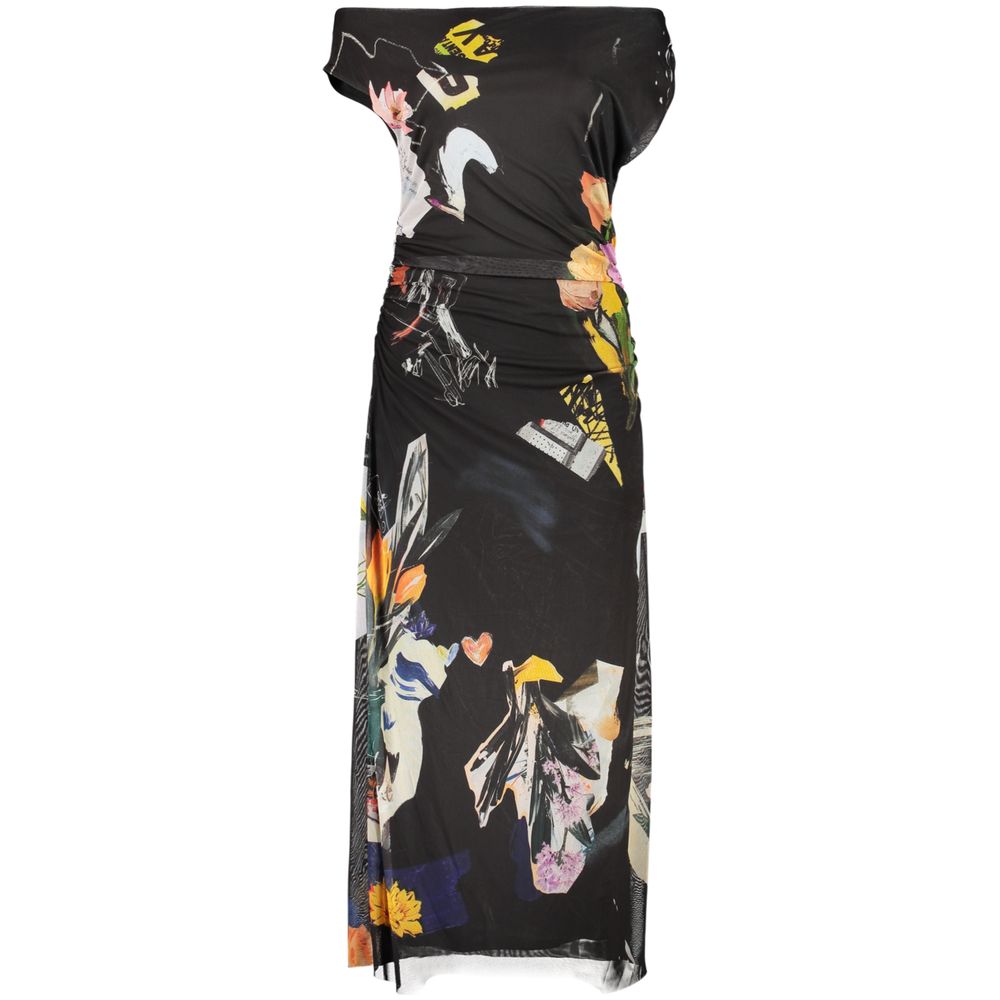 Desigual Black Viscosa Women Women's Dress