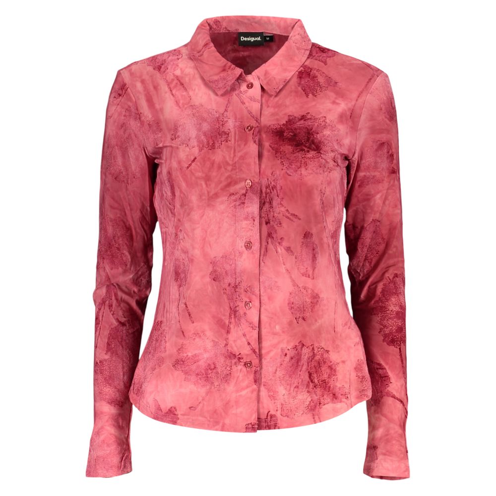 Desigual Rosso Polyester Women Women's Shirt