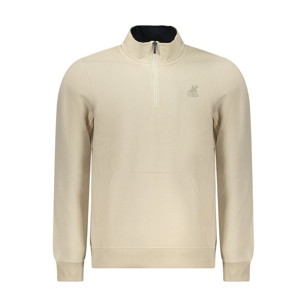 U.S. Grand Polo Beige Polyester Men Men's Sweatshirt