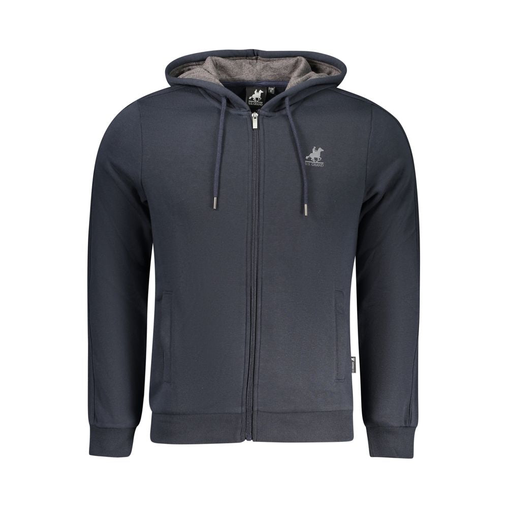 U.S. Grand Polo Blue Cotton Men's Men's Hoodie