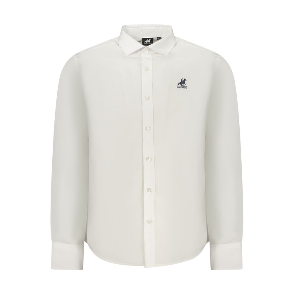U.S. Grand Polo Bianco Cotton Men Men's Shirt