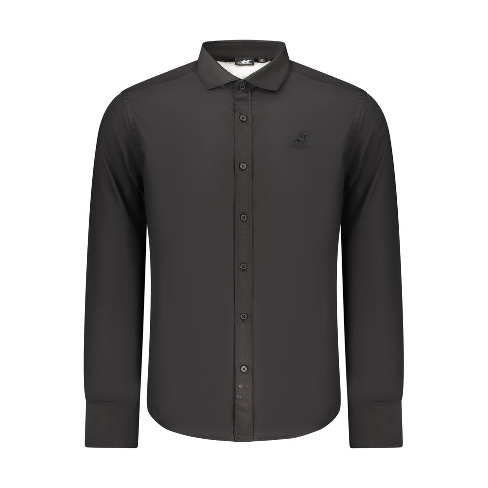 U.S. Grand Polo Black Cotton Mens Men's Shirt