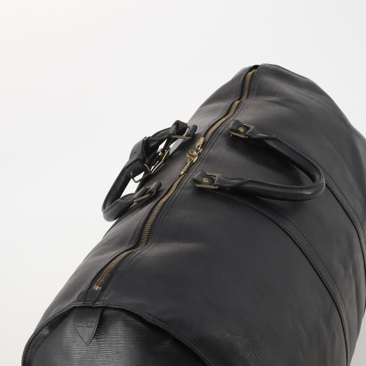 Louis Vuitton Keepall Epi Black Leather Travel Bag Bag (Pre-Owned)