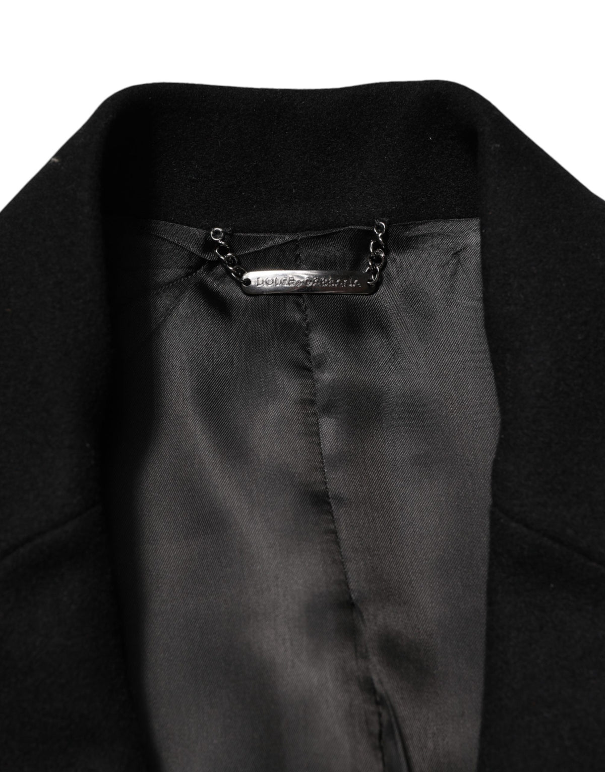 Dolce & Gabbana Black Heraldic Patch Single Breasted Blazer Men's Jacket