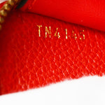 Louis Vuitton Portefeuille Clémence Red Leather Wallet  (Pre-Owned)