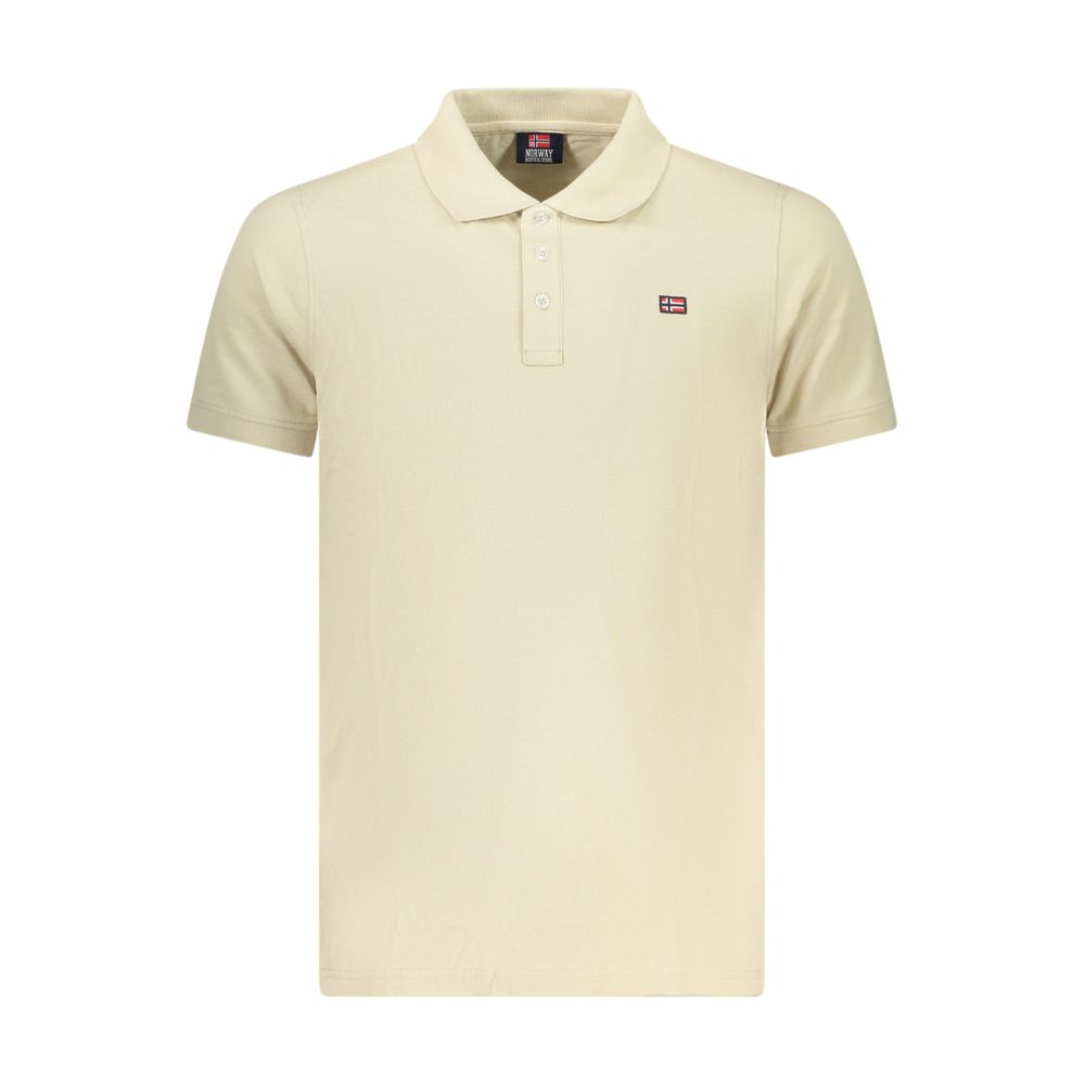 Norway 1963 Beige Cotton Men Polo Men's Shirt