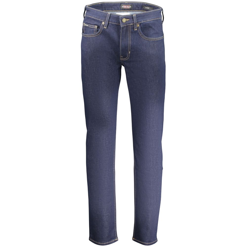 Guess Jeans Blu Cotton Men Men's Jeans