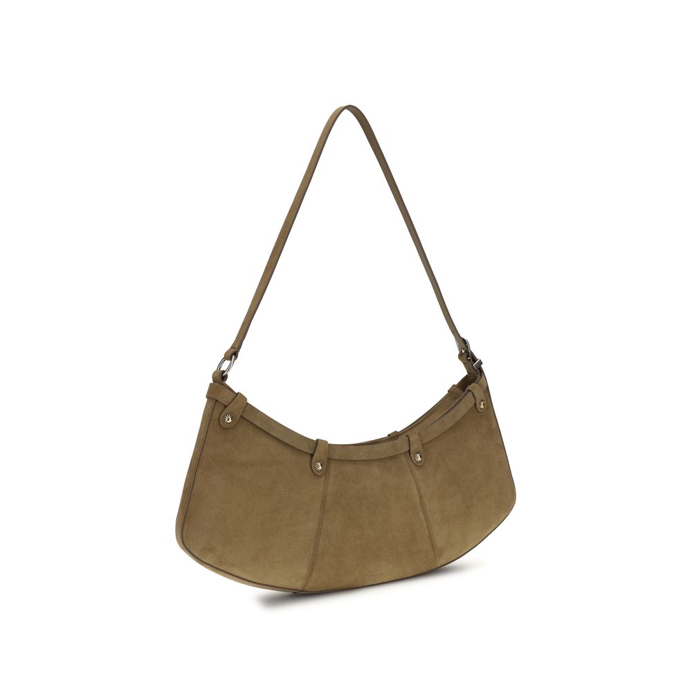 PINKO Beige Calf Leather Bos Taurus Shoulder Women's Bag