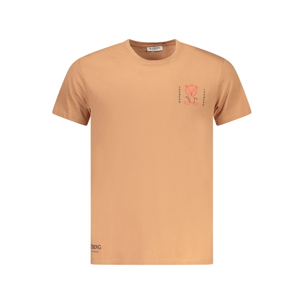 Iceberg Marrone Cotton Men Men's T-Shirt