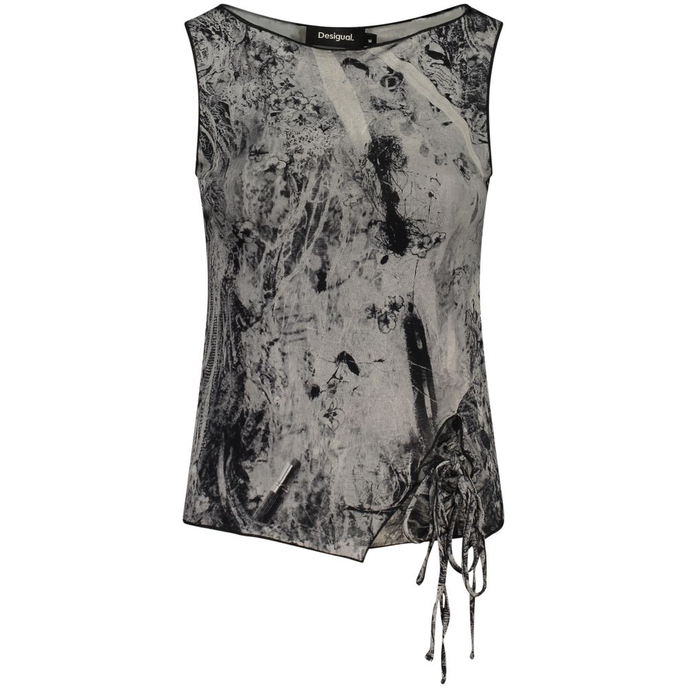 Desigual Black Viscosa Women Tank Women's Top