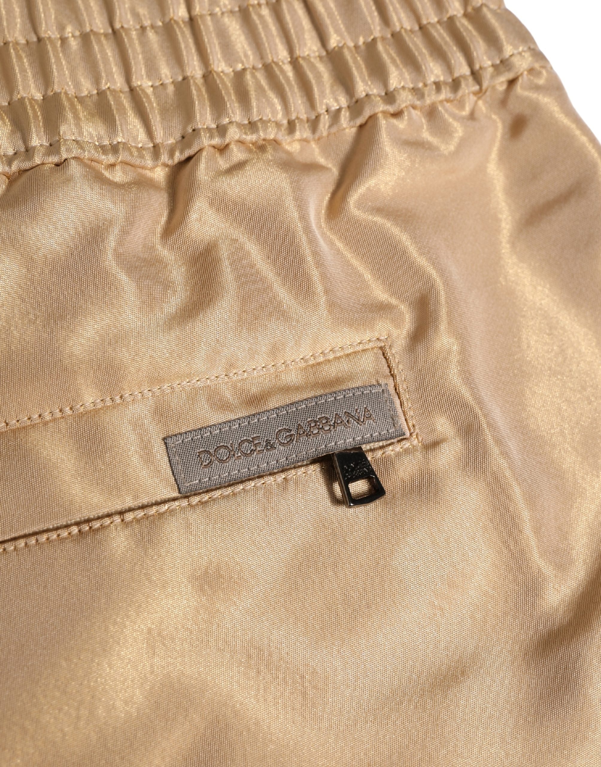 Dolce & Gabbana Beige Polyester Men Boxer Shorts Men's Underwear