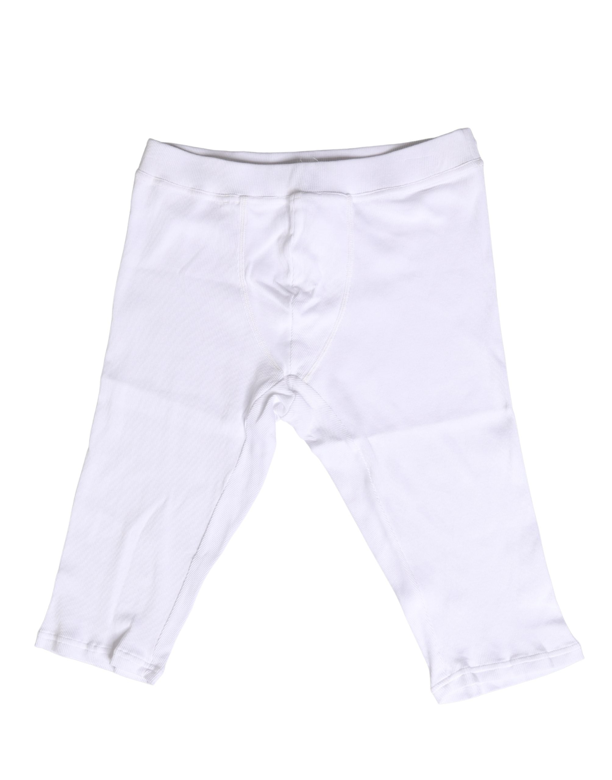Dolce & Gabbana White Cotton Short Johns Men Pants Men's Underwear