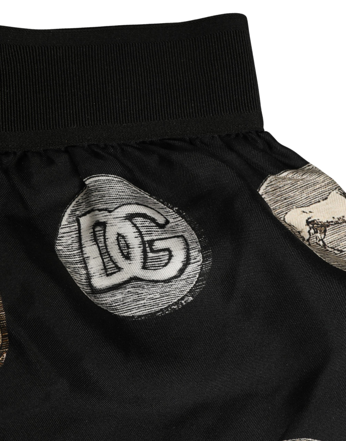 Dolce & Gabbana Black Ancient Coin Print Boxer Shorts Men's Underwear